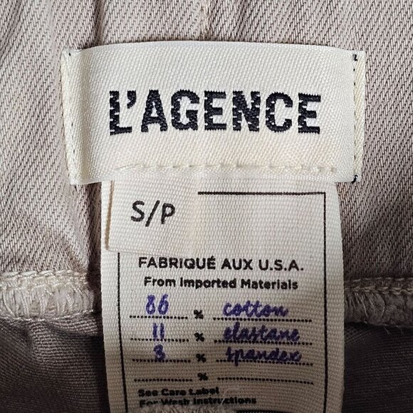 L'Agence Tan Elastic Waist Flare Stretch Pants Women's Small, 25 - Picture 4 of 8